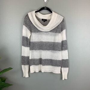 BCX Mohair Blend Cowl Neck Sweater, Size L